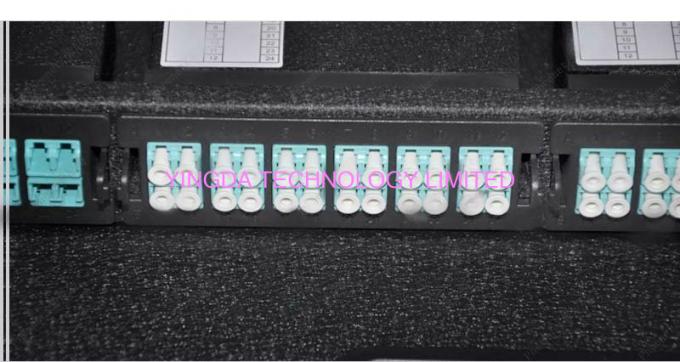 96 Cores 1U MPO Patch Panel / Enclosures 4 bays wide 24 LC ports3 MPO APC (x8) input SMF
