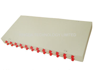 Optical Fiber Rack Mounted ODF Patch Panel 19 Inch 24 Ports Cold Rolled Steel 1.0mm