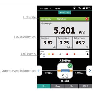 1310/1550nm SM Test Range 5m-60Km Mini OTDR 9 in 1 Tester dengan APC UPC SC/FC/ST/LC Adapter 3