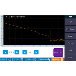 Fiber Tool Kits OTDR Fiber Optic Tester 1310/1550nm 26/24dB Uji Jarak 500m-100Km 3