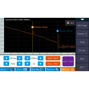 Fiber Tool Kits OTDR Fiber Optic Tester 1310/1550nm 26/24dB Uji Jarak 500m-100Km 4