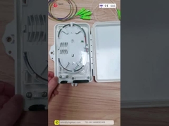 ABS PC Fiber Optic Splice Box Fiber Optic Termination Box Untuk 2-8 Serat Kabel Uncut