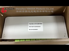 Uniform Power Splitting 1:32 Fiber Optic PLC Splitter horizontal untuk Kabinet Jaringan