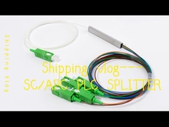 1*4 SC/APC mini PLC Splitter Block Tipe 900um FTTH PON Pasif ODN LSZH 1Meter Kuncir