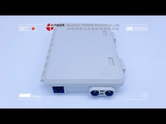 IP65 SC 2 Core Fiber Optic Terminal Connection Box White Wall Mounting