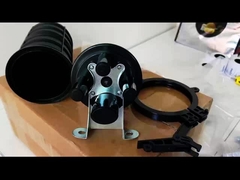 48 Core Heat Shrink Dome Fiber Optic Splice Closure 1 Oval 3ports Arial Pole Wall Mount