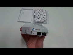 2SC Port Fiber Optic Termination Box untuk FTTH PON Plastic Optical Rosette Caja Terminal