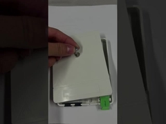 2 Core SC Fiber Optica Rosette Untuk Serat ke Dinding Indoor Rumah Dipasang Dengan Kaset