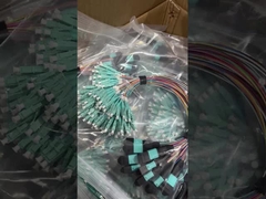 MPO / MTP - LC Fan Out Fiber Optic Kabel 0.9mm SM Simplex Fiber Kabel