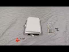 4 Port UV Weather Resistant FTTH Fiber Termination Box 4 Serat SC Wall Mount Box