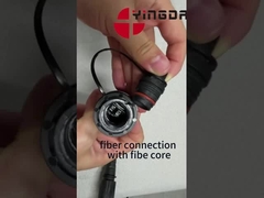 PDLC / DLC GYFJH 4 Core Fiber Optic Patch Cord LC Penggunaan luar ruangan