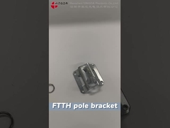 Fiber Optic H-Type Hook Clamp Braket Logam Kabel Penurunan Kawat Kawat Kapur