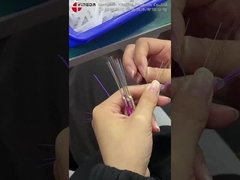 YINGDA High Speed 8Fiber MPO Male to LC OM3 Fanout Patch Cord Mode tunggal 9/125um Breakout 100G 400G