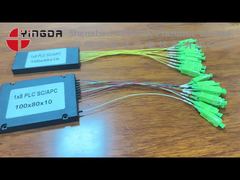 Pemecah PLC Fiber Optik Modular ABS dengan Kabel SC APC 0.9mm