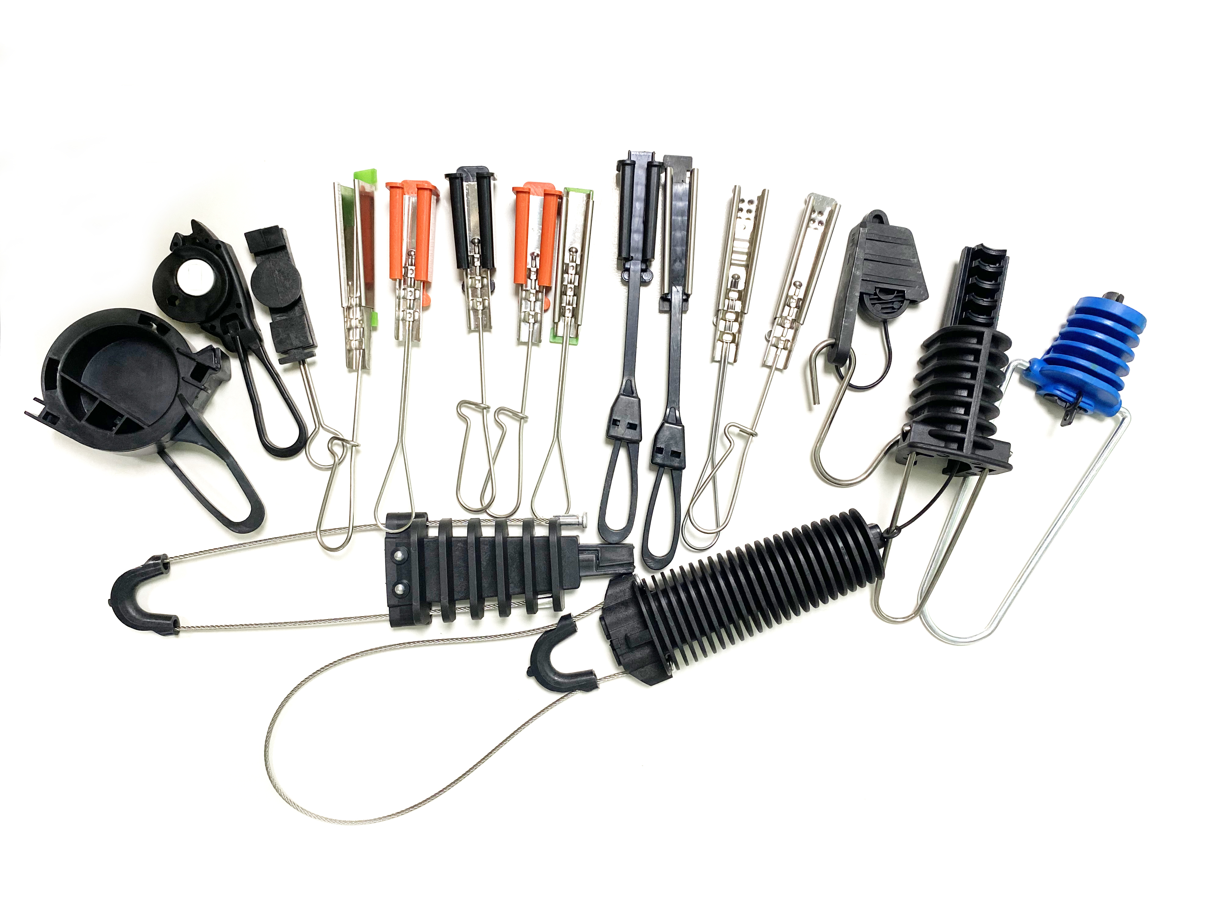 Blog perusahaan terbaru tentang Ada berapa jenis klem drop wire untuk Kabel Drop FTTH?