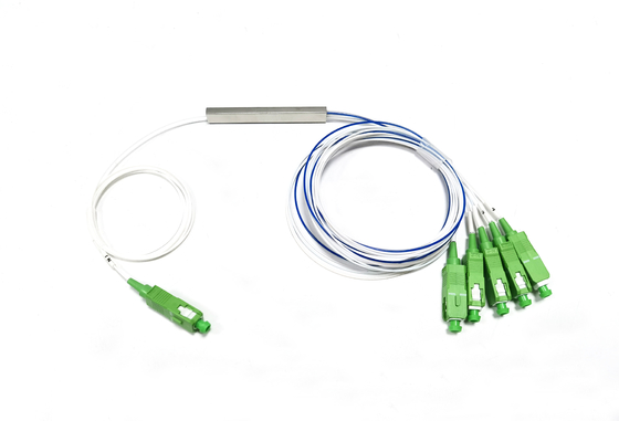 Beli FTTR Pasif 1:5 Tidak Seimbang Mini Blockless Fiber Optic PLC Splitter SC 1X5 70/30 60/40 pembuatan online