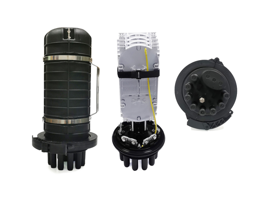Beli PP Heat Shrink Dome Fiber Optic Splice Enclosure 9 Port 96 Cores Arial Pole Wall Mount pembuatan online