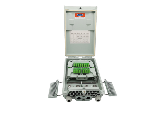 Beli Eksterior NAP BOX Kotak Pemutusan Kabel Serat Optik 16 Port Persetujuan ISO ROHS IP65 pembuatan online