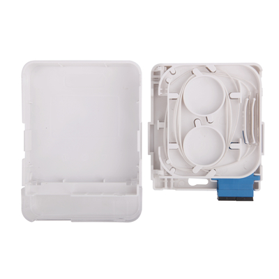 Beli SC Duplex FTTH Fiber Optic Termination Box Stopkontak Dinding Kotak Terminal Optik Soket pembuatan online