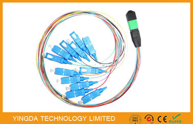 Beli MPO / MTP - LC Fan Out Kabel Serat Optik 0.9mm Kabel Serat Simpleks SM pembuatan online