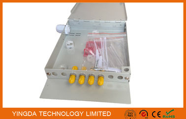 Beli 8 Port ST SC Adapter Fiber Optic Terminal Box, 8 Cores ST Fiber Terminal Box Metal Grey pembuatan online