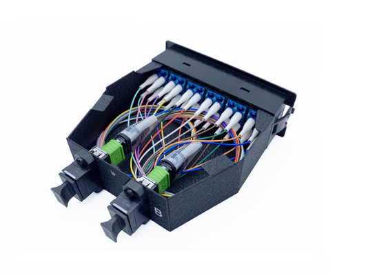 Beli 8 Serat Modul Kaset MPO G657A2 LSZH OM3 10G Kabel Multimode Untuk Pusat Data pembuatan online