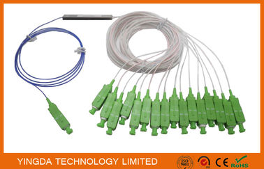 Beli GPON FTTH Fiber Optic Pasif Mini Optical Splitter 1 * 16 900um konektor SC APC mode tunggal pembuatan online