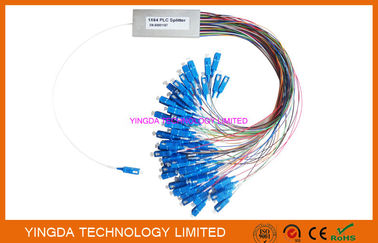 Beli FTTH 1x64 PLC Splitter SC / APC Simiplex Tabung Baja Konektor LSZH G657A pembuatan online