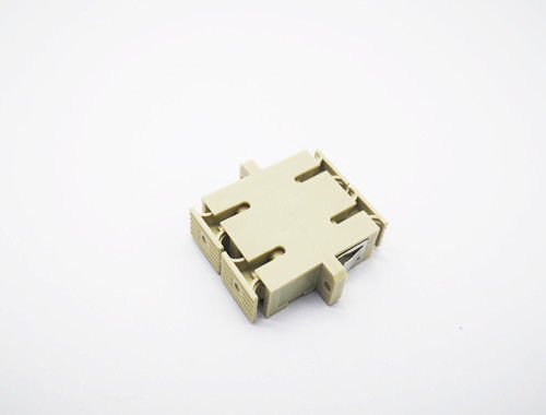 Beli OM2 DX SC Fiber Optic Adapter / Coupler Grey Dengan Tutup Debu Untuk Pusat Tanggal pembuatan online