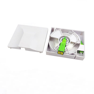 Beli FTTH Indoor ABS 1 Core SC Adapter Invisible Fiber Optical Rosette Box ABS Kotak serat putih pembuatan online