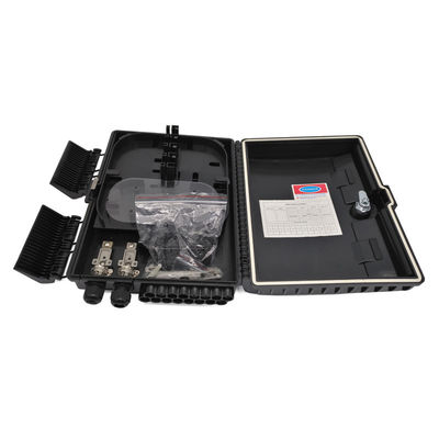 Beli Fiber Manufactory Outdoor Mid Span Optical Splitter Distribution Box Hitam ABS untuk 1x16 PLC Splitter pembuatan online