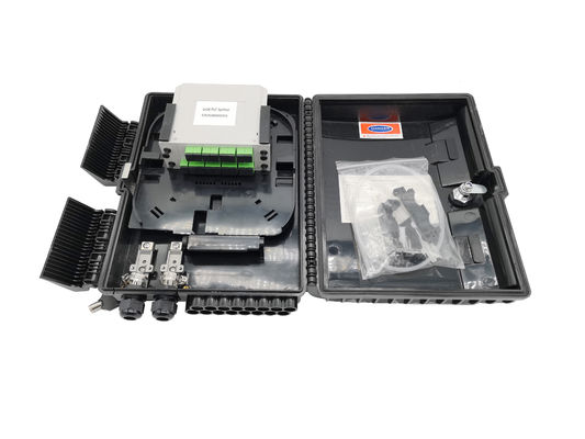 Beli GPON Wall Mounted Plastic 1X16 Splitter Kotak Pemutusan Kabel Serat Optik NAP CTO pembuatan online