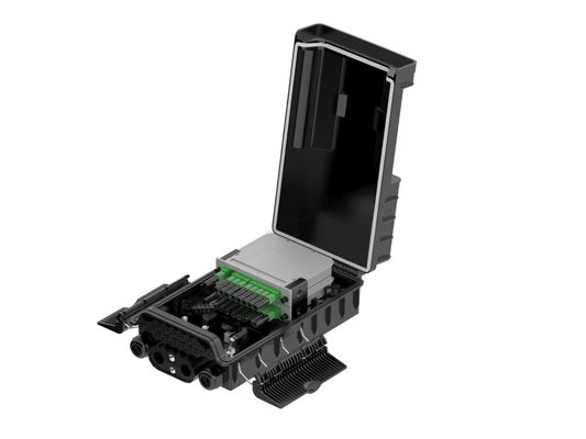 Beli FTTH NAP CTO 1x16 Kotak Distribusi Serat Optik Splitter FAT Black Wall Mounting pembuatan online
