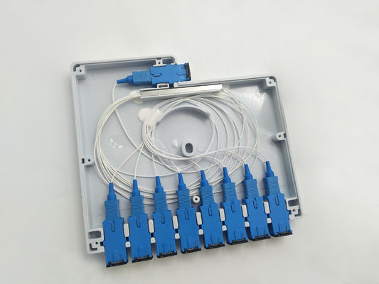 Beli YINGDA 1x8 Optical Splitter Distribution Box IP65 Indonesia Telecom ABS PC SC Konektor UL94 pembuatan online