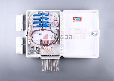 Beli 16 Port Fiber Optic Termination Box FDB0216G White dengan SC / APC PLC splitter pembuatan online
