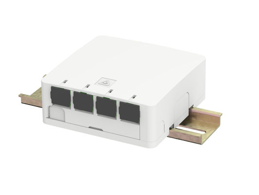 Beli 4port Box Terakhir Serat Indoor Kecil Untuk Rack 35mm DIN Dipasang pembuatan online