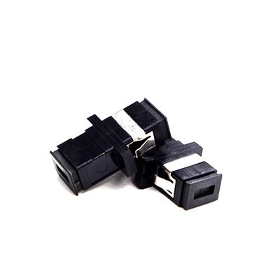 Beli Adaptor serat optik SC Simplex Dengan Flange Single Mode Plastic Optical Coupler pembuatan online
