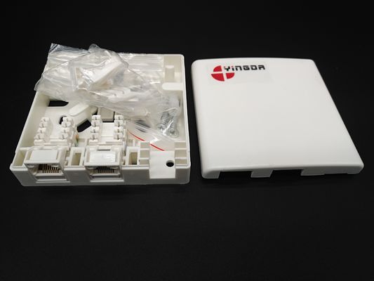 Beli 86Tipe RJ45 Jaringan Serat Optik Rosette Untuk Serat ke Rumah dinding dalam ruangan dipasang pembuatan online