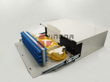 Beli Panel Patch Serat Optik tahan debu ODF SC Optical Distribution Frame Metal Slide Out Type pembuatan online