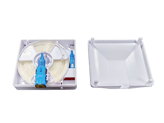 Beli FTTH Indoor ABS 1 Core SC Adapter Invisible Fiber Optic Box Outlet Dinding pembuatan online