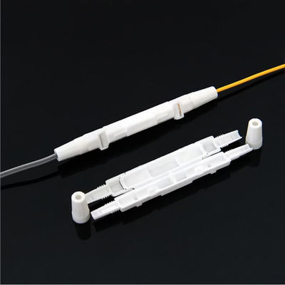 Beli 1 Port Mini FTTH Drop Cable Splice Protection Box Putih Bulat Buka Tipe PP pembuatan online