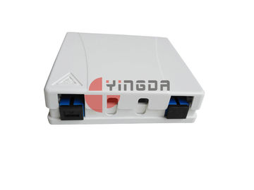 Beli 2 Port Fiber Optic Termination Box Dengan kotak persimpangan serat optik SC / APC pembuatan online