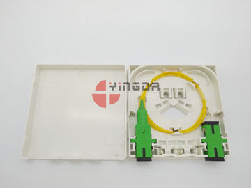 Beli 2 Port Fiber Optic Termination Box Dengan SC / APC Pigtails & Adapters Anti Fire Anti-UV pembuatan online