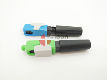 Beli Modus tunggal 9 / 125um SC Field Installable Connector Fiber Optic FAST Connector pembuatan online