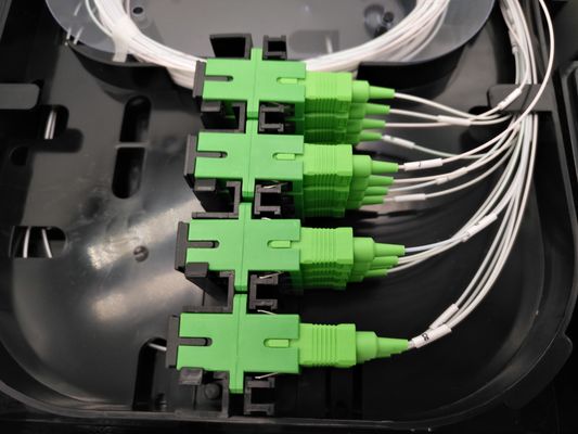 Beli FTTH IP65 16 Port 2pcs 1x8 Fiber Optic Splitter Box Aerial Pole Wall Mounting Hitam pembuatan online