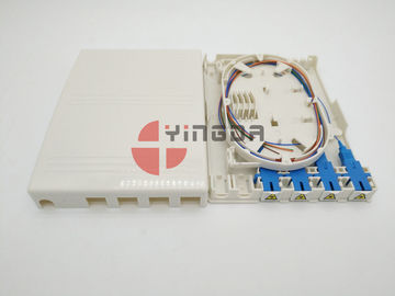 Beli Uncut 4 Fibers Mini Optical Splice Box, ABS White Fiber Terminal Box untuk 1 * 4 Steel Tube Splitter pembuatan online