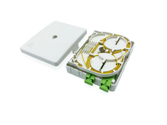 Beli SC LC Fiber Optic Wall Outlet Untuk Bahan ABS Putih Indoor pembuatan online