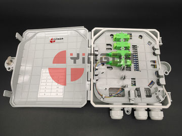 Beli 12 Cores Fiber Optic Splitter Box Dengan Adaptor SC / APC, Plastic Access Termination Box pembuatan online