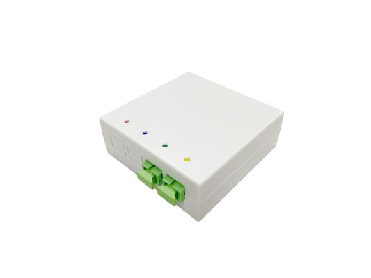 Beli 4 Port Indoor Fiber Optic Outlet Box FRB-4C Untuk DIN 35mm Rack Mounted OTB Putih pembuatan online
