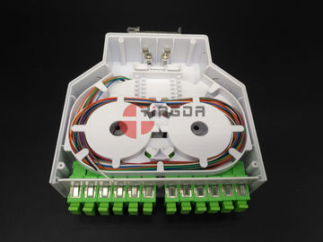 Beli DIN Plastik Fiber Optic Terminal Box 12 Port SC / APC Adapter dan Pigtails pembuatan online